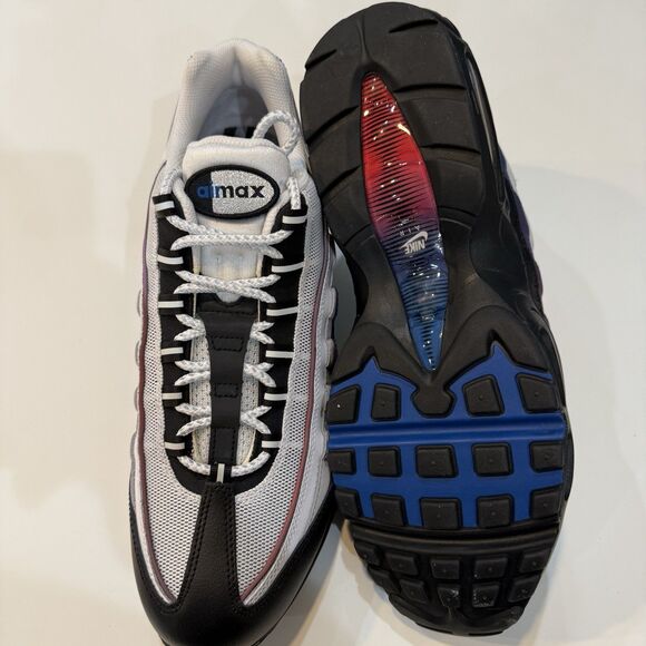 Nike Air Max 95 Premium Toronto Obsidian White Red Black HJ9152-100 Mens Sz 12.5
